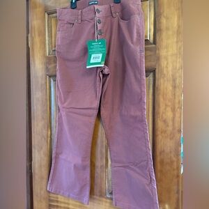Toad & co Earthworks kick flare kick flare pants size 14 rhubarb red new